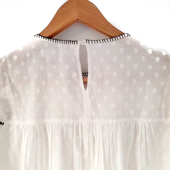 NWT Zara Kids White and Brown Top Size 13-14 - Picture 8 of 12